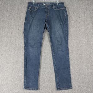DENIZEN LEVIS JEANS WOMENS BLUE DARK WASH MODERN SKINNY DENIM PANTS SIZE 12